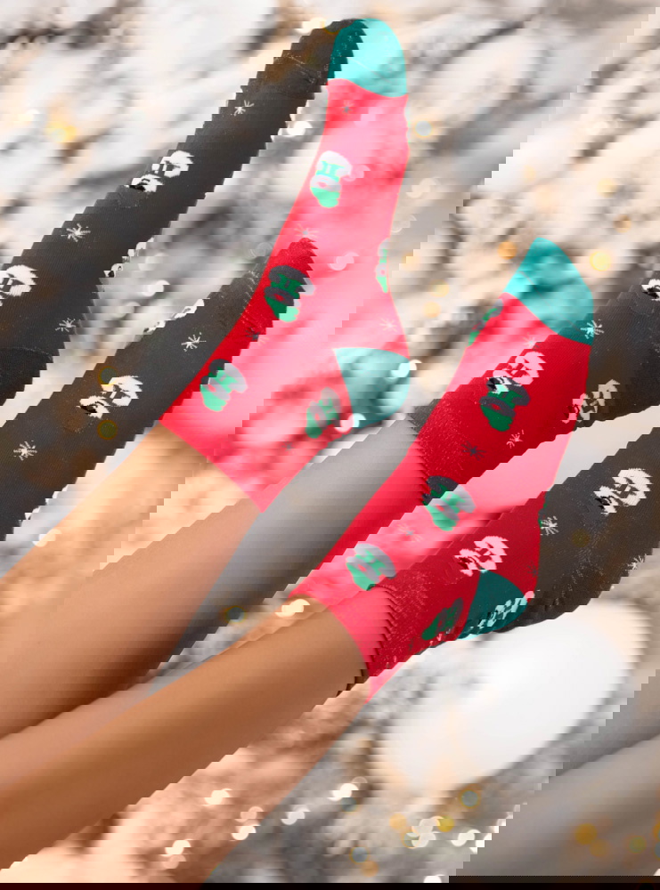 Świąteczne skarpetki damskie Jonte -...