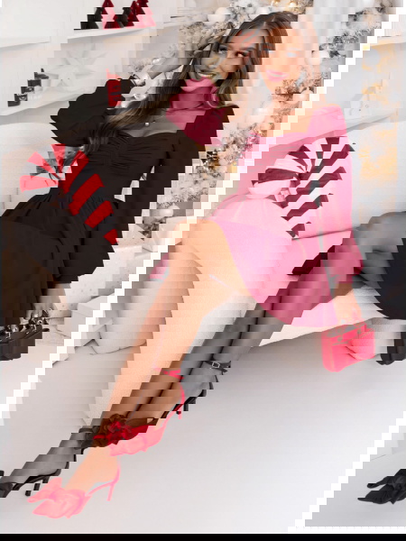 Bordowa rozkloszowana...