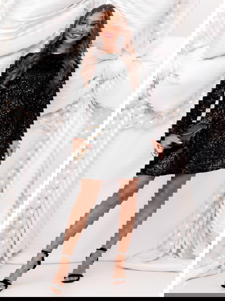 Czarna cekinowa świąteczna... 2