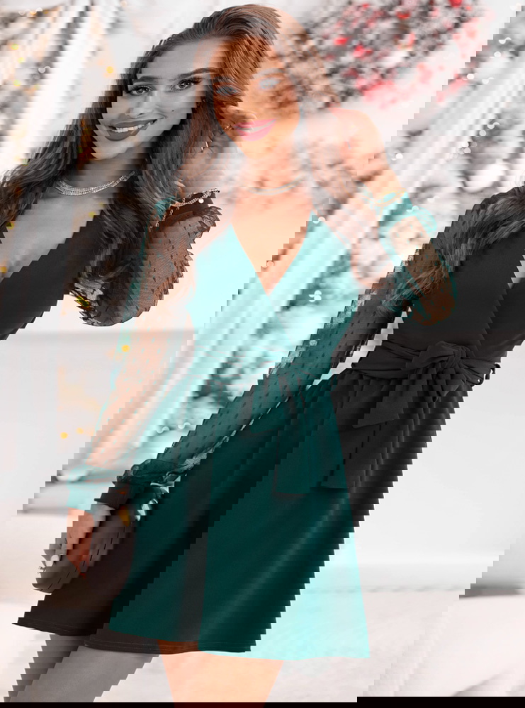 Sukienka na święta z przekładanym...