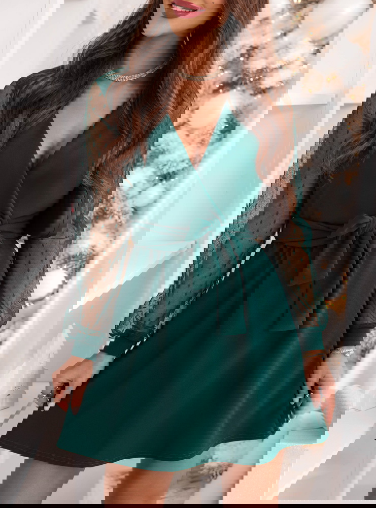 Sukienka na święta z przekładanym...