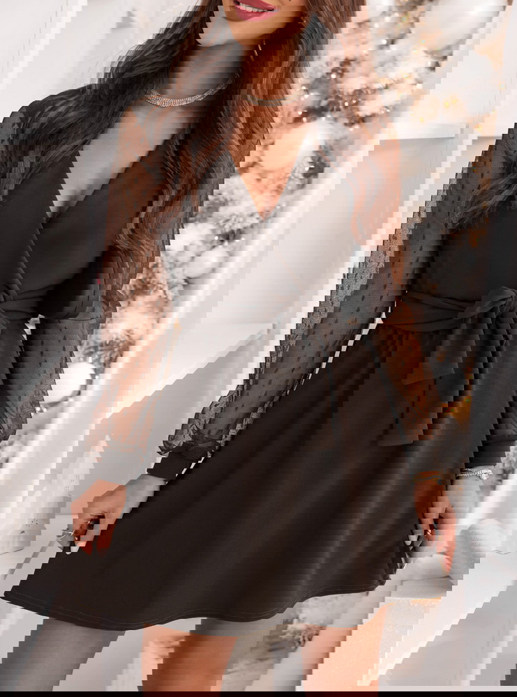 Czekoladowa sukienka na święta z...