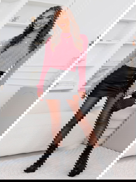 Pudrowy sweter z... 2