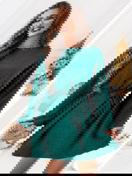 Trapezowa sukienka z...