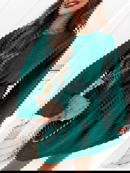 Trapezowa sukienka z... 2