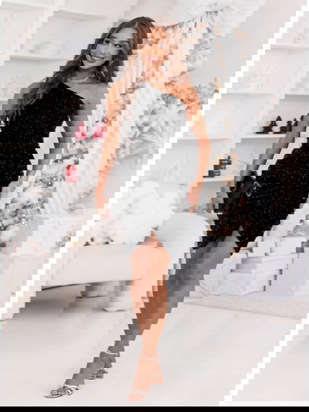 Czarna cekinowa świąteczna... 2