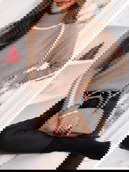 Sweter z golfem Melynda -... 2