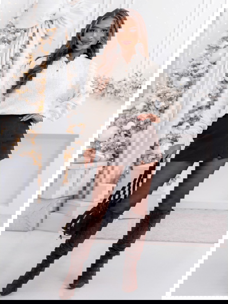 Biały sweter oversize z... 2