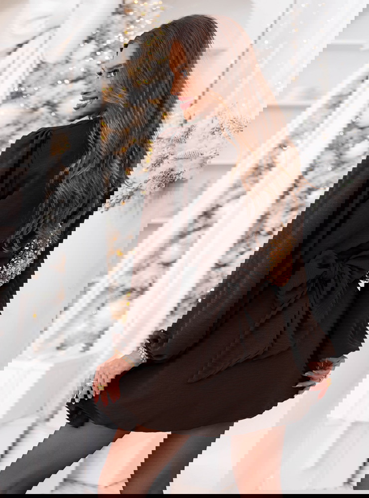 Czekoladowy kombinezon jak sukienka...