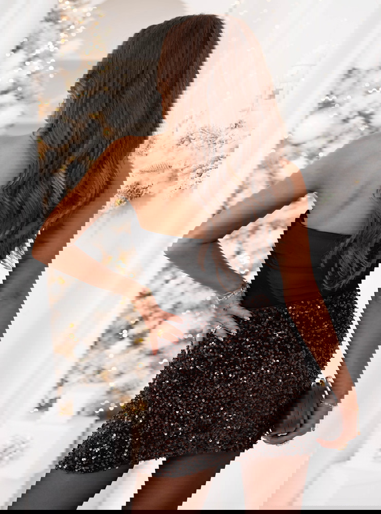 Czekoladowa cekinowa świąteczna mini...