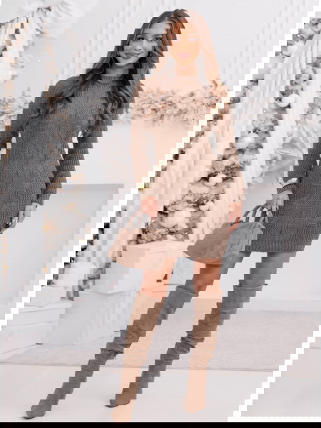 Sweterowa sukienka z... 2