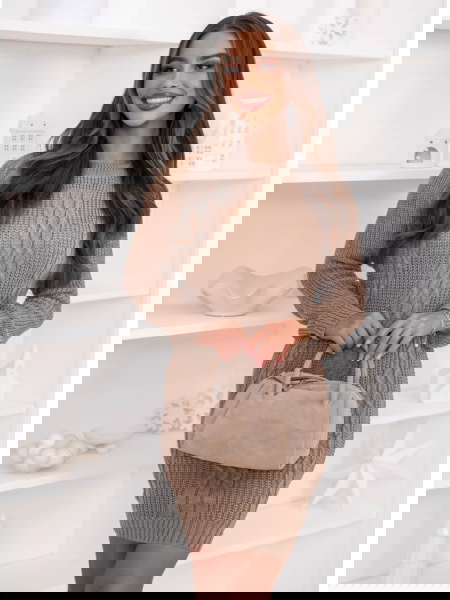 Swetrowa sukienka z...