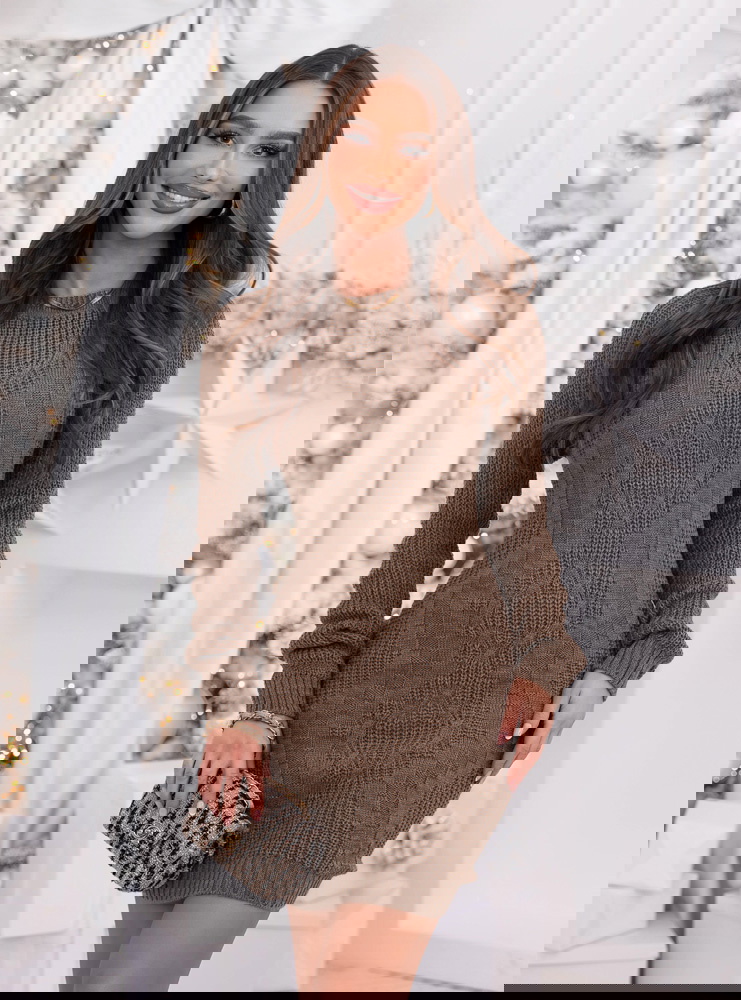 Swetrowa sukienka mini Beverlee -...