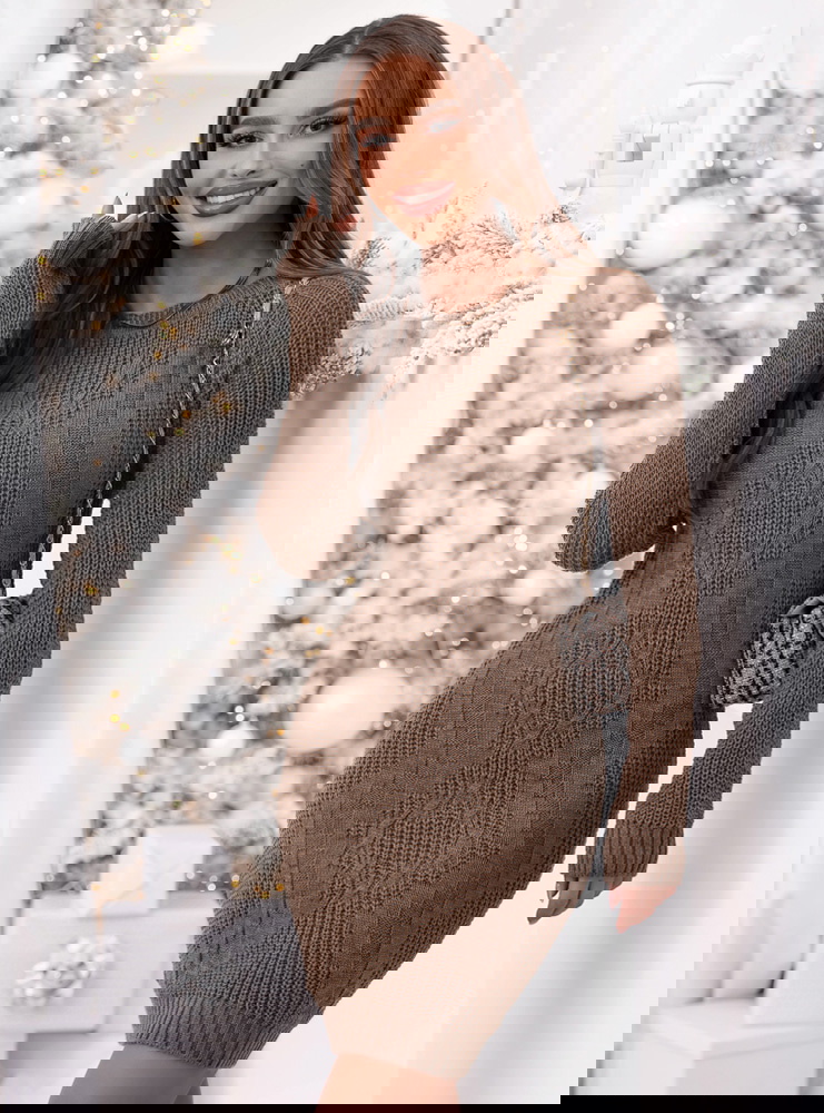 Swetrowa sukienka mini Beverlee -...