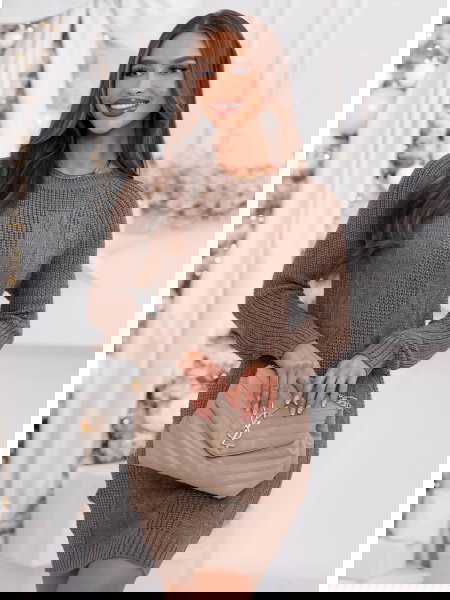 Swetrowa sukienka mini...