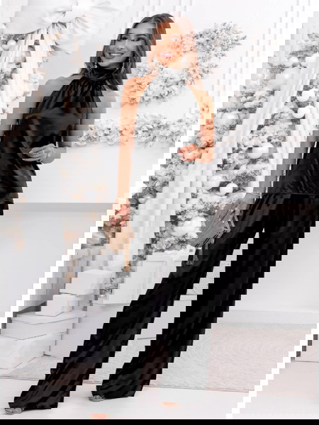 Czarny satynowy świąteczny... 2