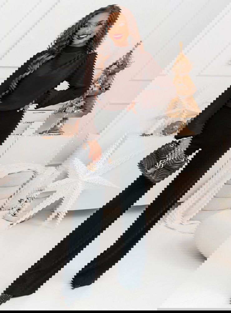 Czekoladowa elegancka bluzka z...