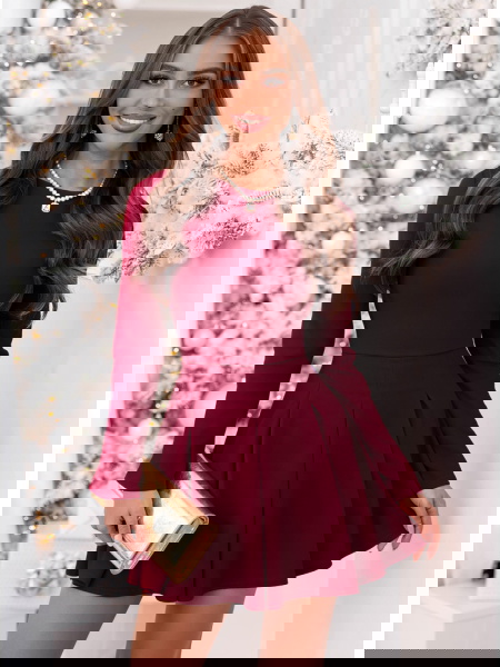 Bordowa rozkloszowana... 2