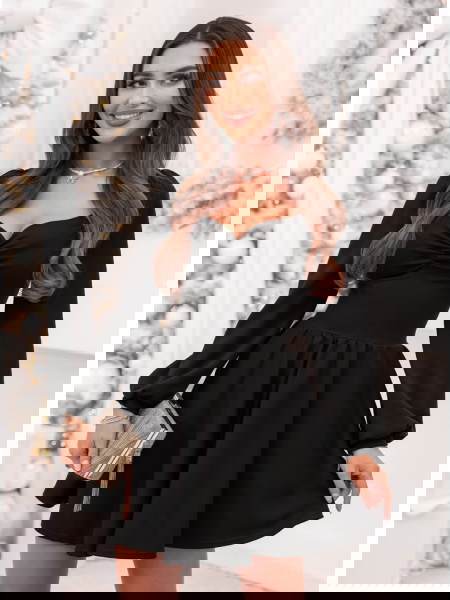 Czarna świąteczna sukienka... 2