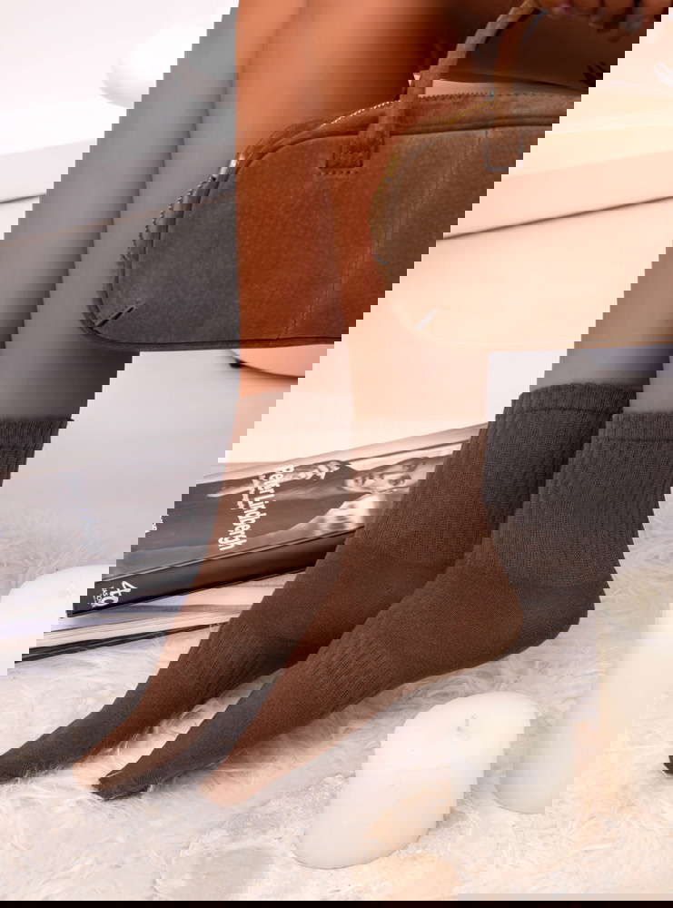 Czekoladowe damskie skarpetki Taygon