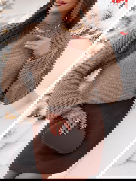 Sweter z półgolfem Ondrea -...