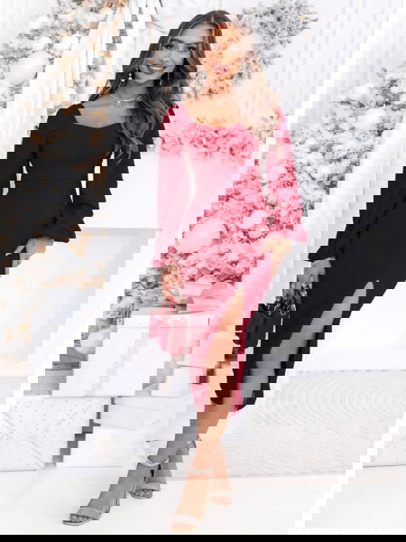 Bordowa sukienka świąteczna...