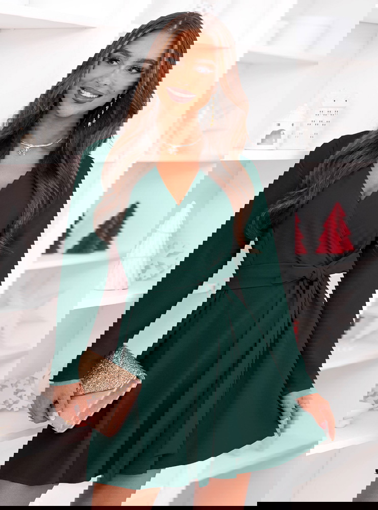 Sukienka na święta z przekładanym...