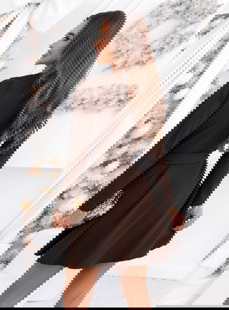 Czekoladowa sukienka na święta z...