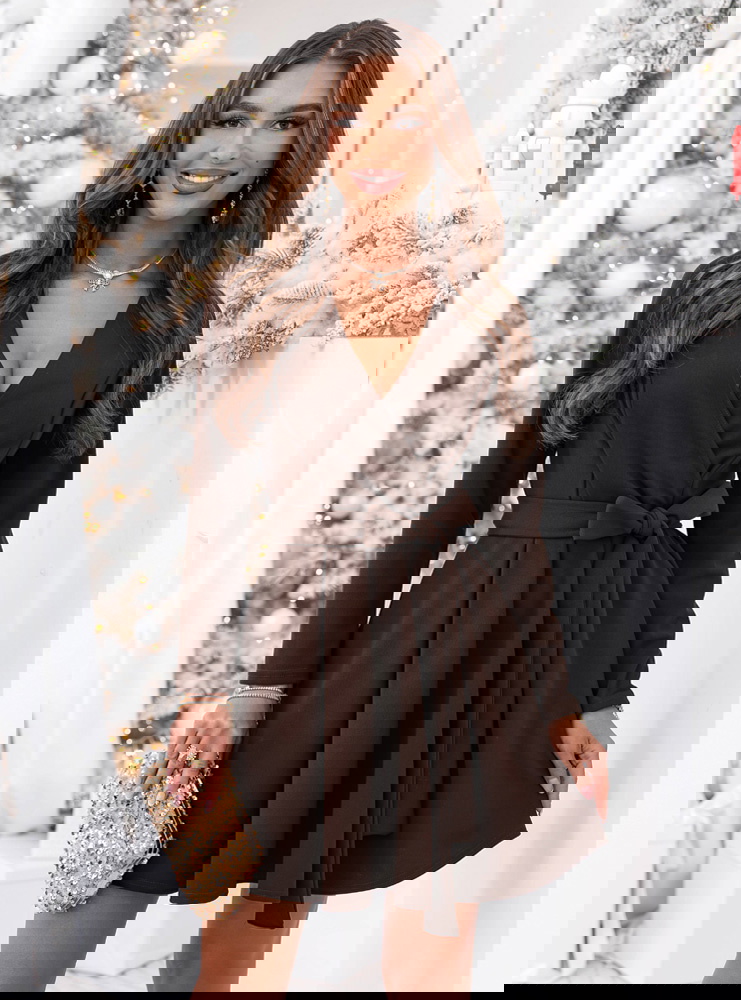 Czekoladowa sukienka na święta z...