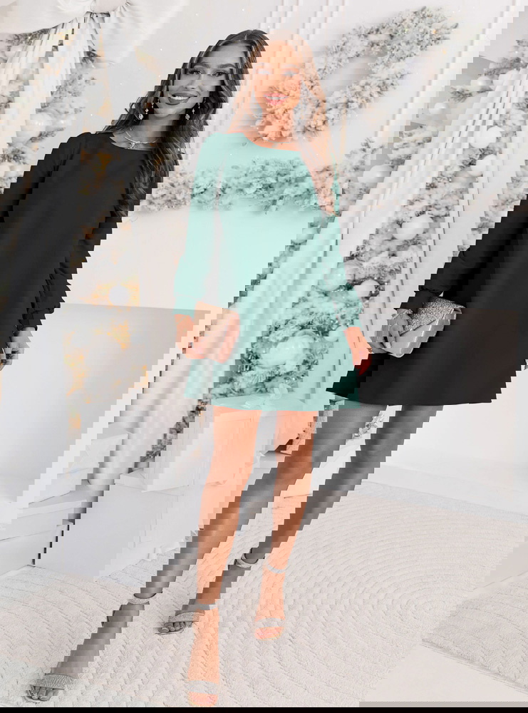 Trapezowa świąteczna sukienka Meladee...