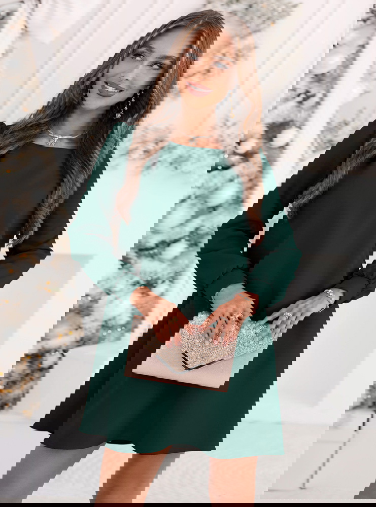 Trapezowa świąteczna sukienka Meladee...