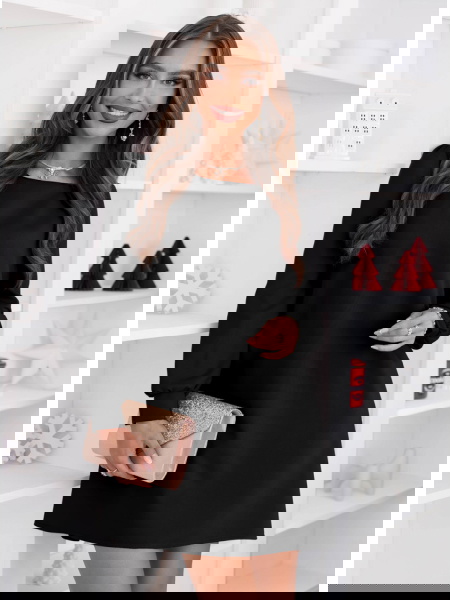 Czarna trapezowa świąteczna... 2