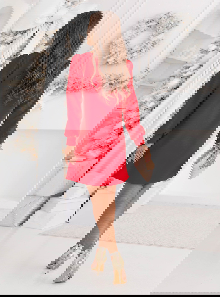 Malinowa trapezowa świąteczna...