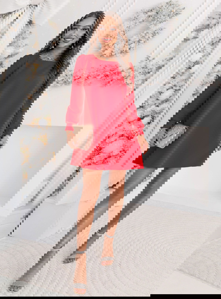 Malinowa trapezowa świąteczna...