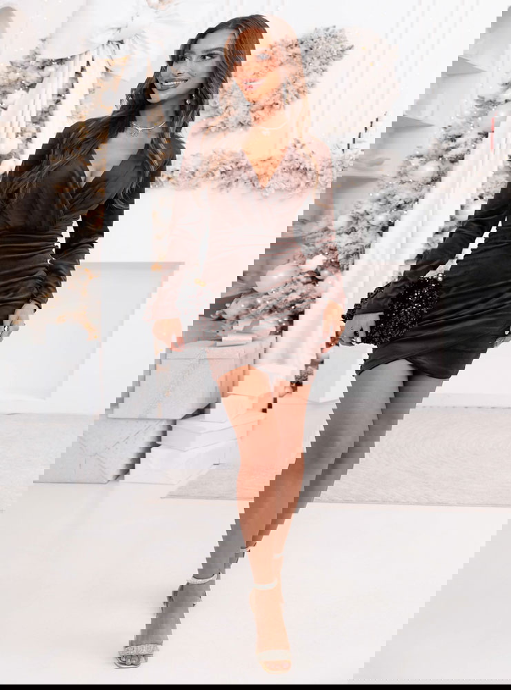 Czekoladowa welurowa świąteczna...