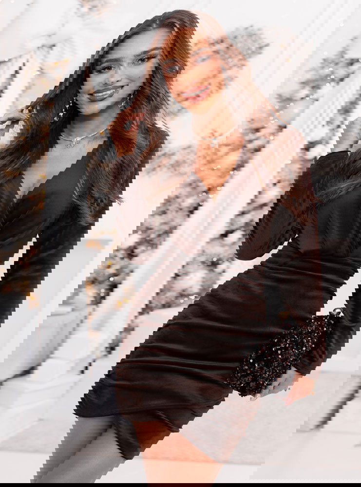 Czekoladowa welurowa świąteczna...