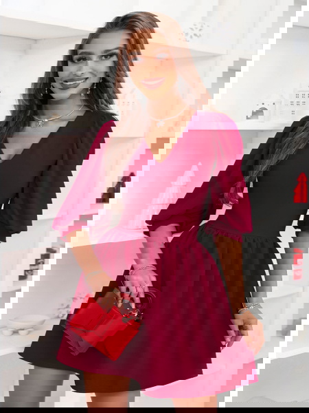 Bordowa sukienka na święta...