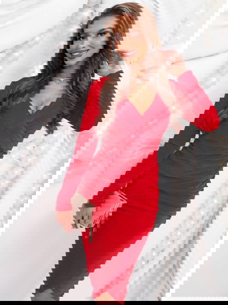 Malinowa welurowa... 2