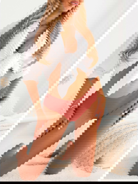 Koralowe bezszwowe majtki... 2