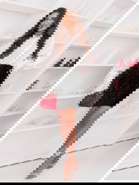 Czarna cekinowa mini... 2