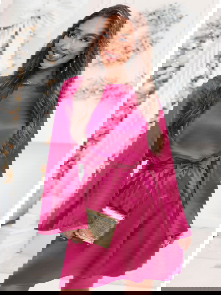 Atłasowa sukienka na święta... 2