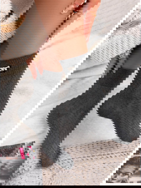 Grafitowe damskie skarpetki...