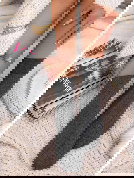 Grafitowe damskie skarpetki... 2