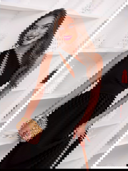 Czarna świąteczna sukienka...