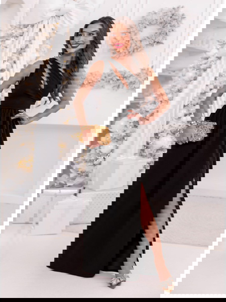 Czarna świąteczna sukienka... 2