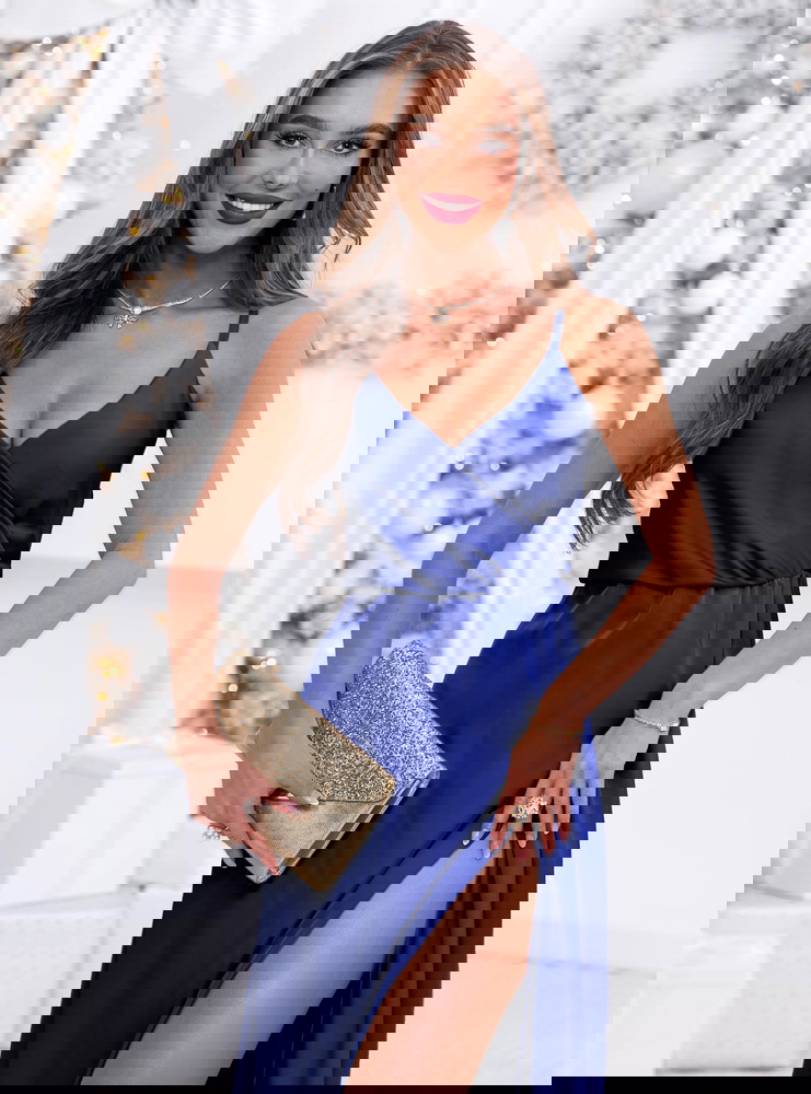 Chabrowa świąteczna sukienka satynowa...