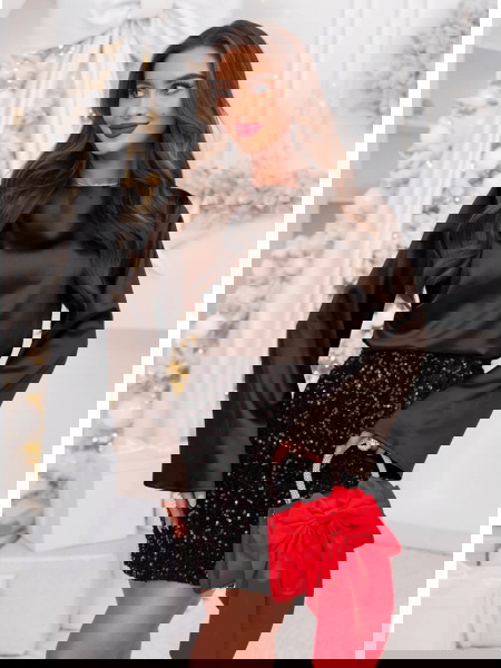 Czekoladowa satynowa bluzka... 2