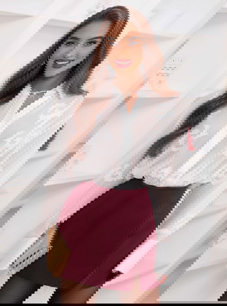 Bordowe spódnico - spodenki Micheala