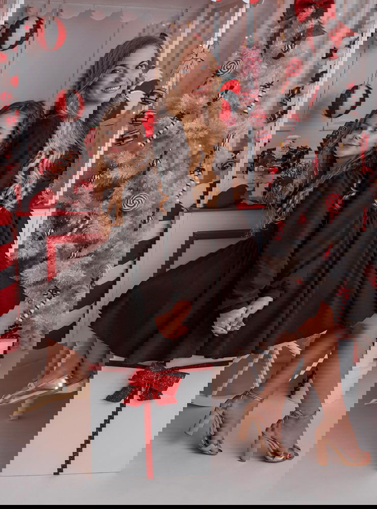 Czekoladowy zestaw sukienek...