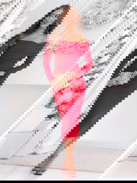 Malinowa dopasowana...